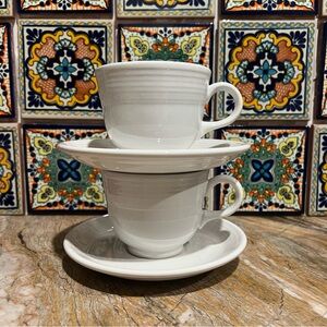 FIESTA White (Intro 1986) Saucer Set